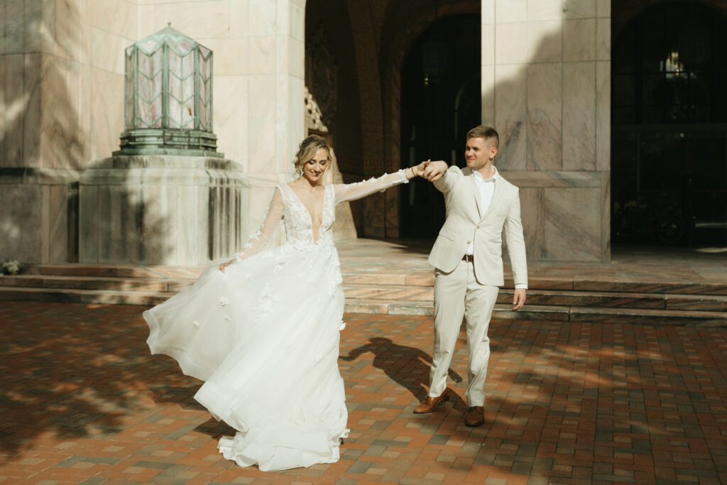 asheville elopement photographer captures couples elopement at the asheville buncombe county courthouse