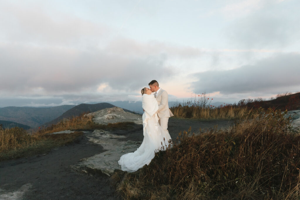 asheville elopement at black balsam knob