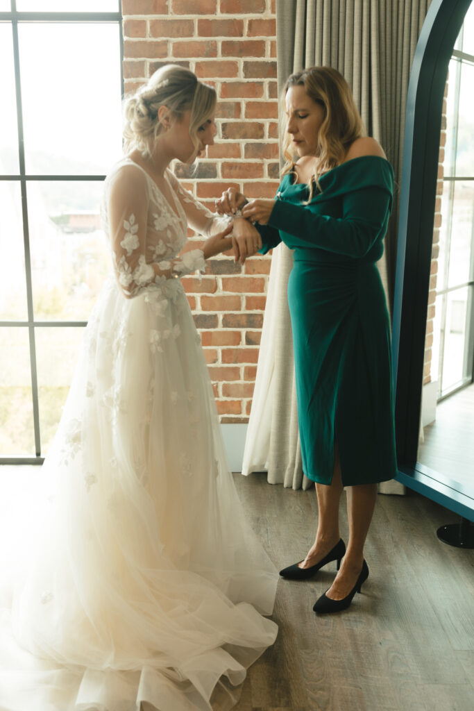 asheville elopement photographer captures elopement cocktail hour at the restoration hotel asheville