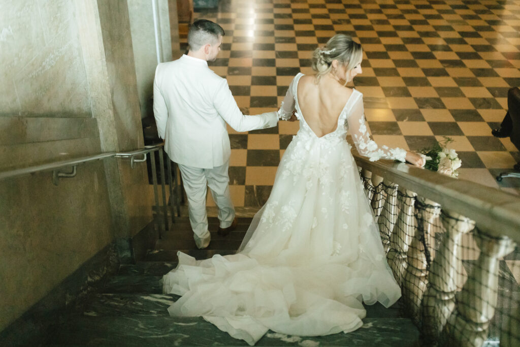 asheville elopement photographer captures couples elopement at the asheville buncombe county courthouse