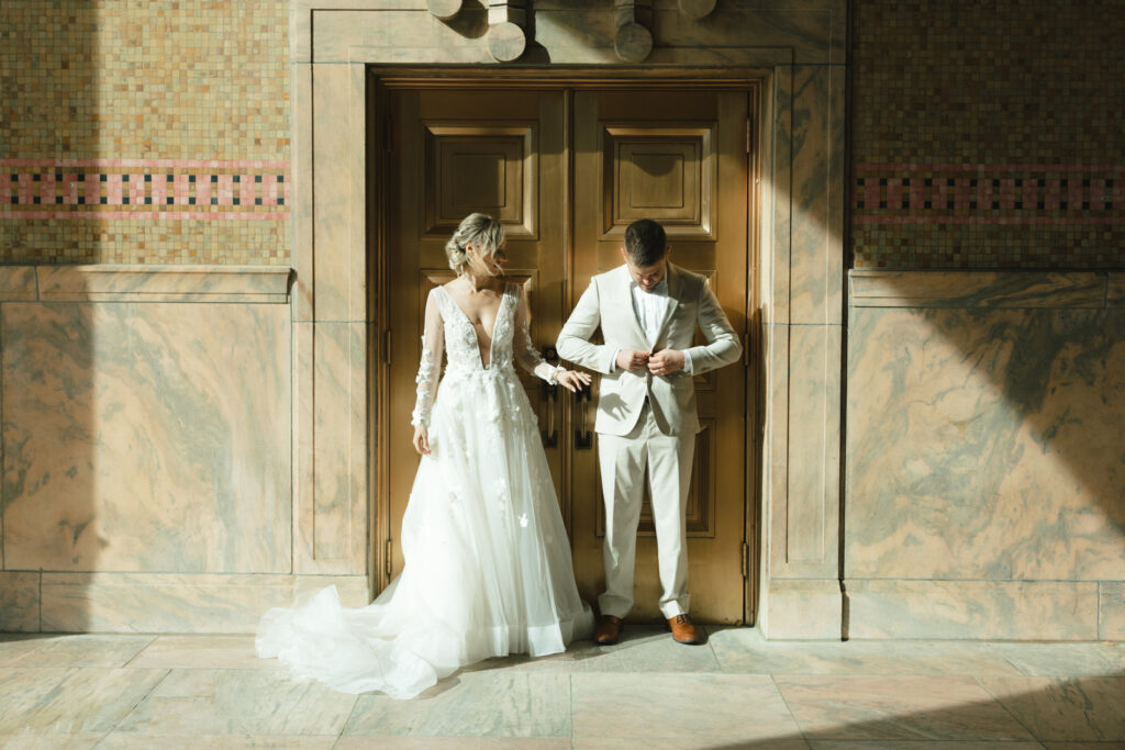 asheville elopement photographer captures couples elopement at the asheville buncombe county courthouse