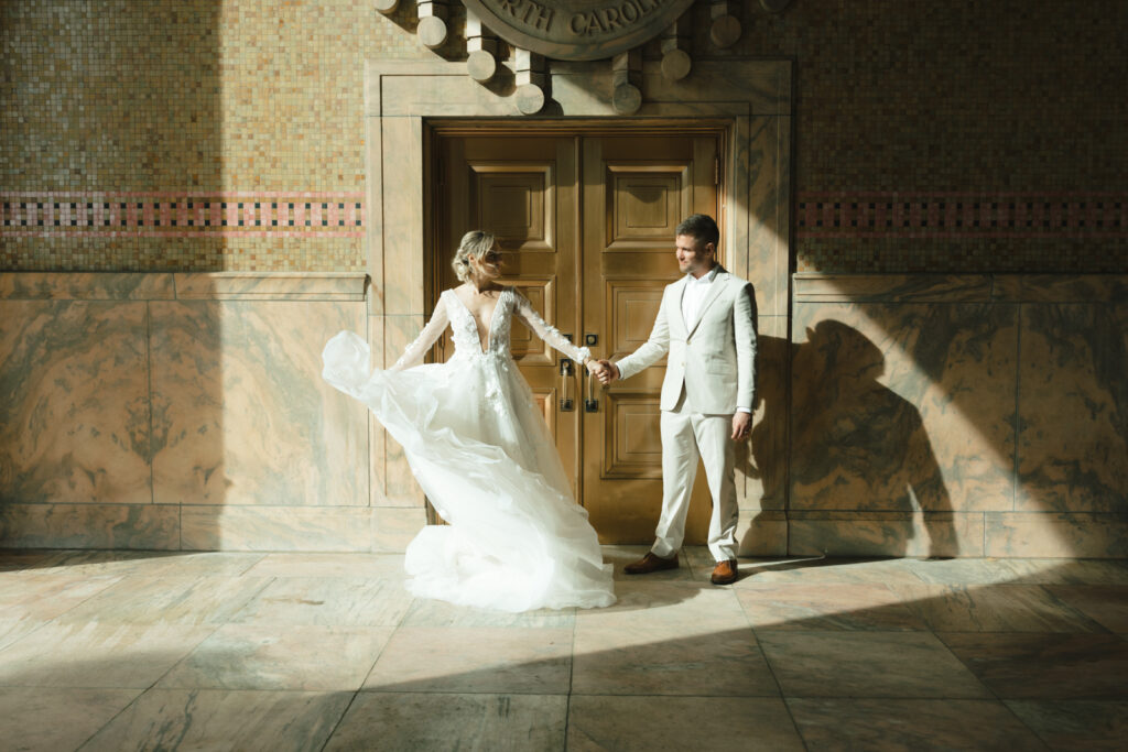 asheville elopement photographer captures couples elopement at the asheville buncombe county courthouse