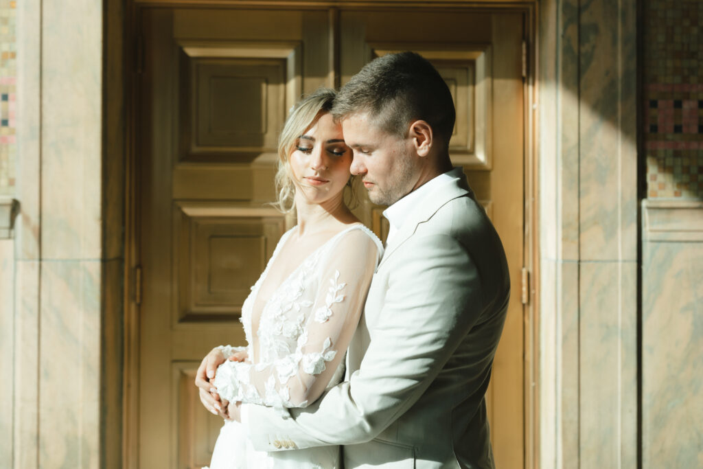 asheville elopement photographer captures couples elopement at the asheville buncombe county courthouse