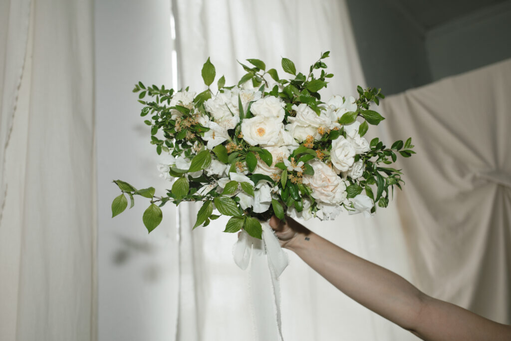 wedding bouquet at mill studio